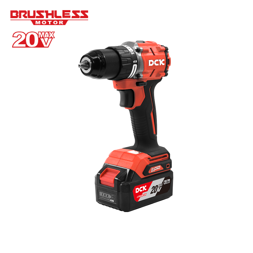 Taladro Atornillador Percutor Inalámbrico DCK KDJZ2060i Con batería 4.0 Ah y tecnologia sin carbones
