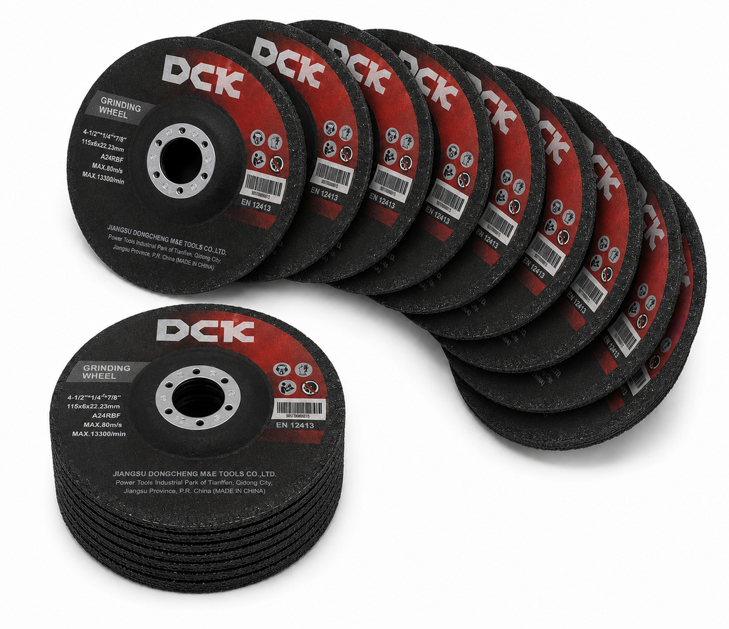 10 Discos De Desbaste 4 1/2" 115mm Color Negro Dck Negro