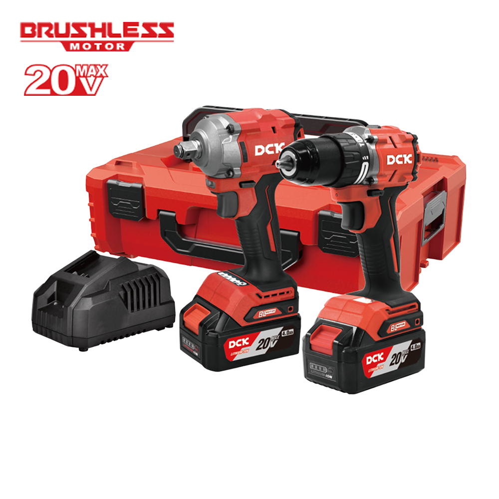 Kit KDJZ2060i taladro atornillador DJZ2060i 60Nm y llave de impacto KDPB358 400 Nm 20V Max con tecnologia Brushless, motor sin escobillas
