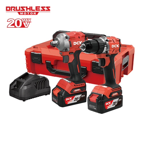 Kit KDJZ2060i taladro atornillador DJZ2060i 60Nm y llave de impacto KDPB358 400 Nm 20V Max con tecnologia Brushless, motor sin escobillas
