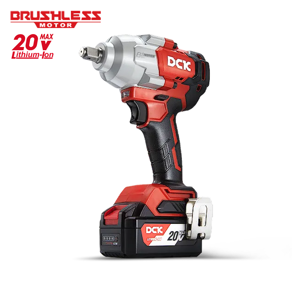 Llave de impacto 700 Nm cuadrante de 1/2" KDPB698 motor sin carbones Brushless con batería 6.0Ah
