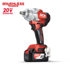 Llave de impacto 700 Nm cuadrante de 1/2" KDPB698 motor sin carbones Brushless con batería 6.0Ah
