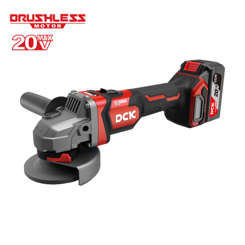 Esmeril inalámbrico 115mm DCK KDSM04-115 Brushless sin carbones con batería 5.0Ah 20V MAX