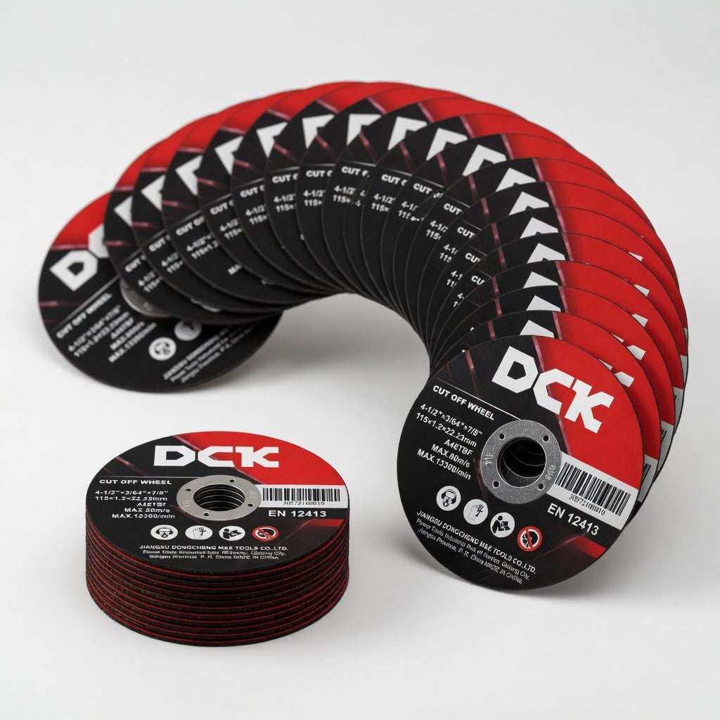 Pack 25 Discos De Corte A46 Acero Metal 115x1.2 Dck Tbf Negro