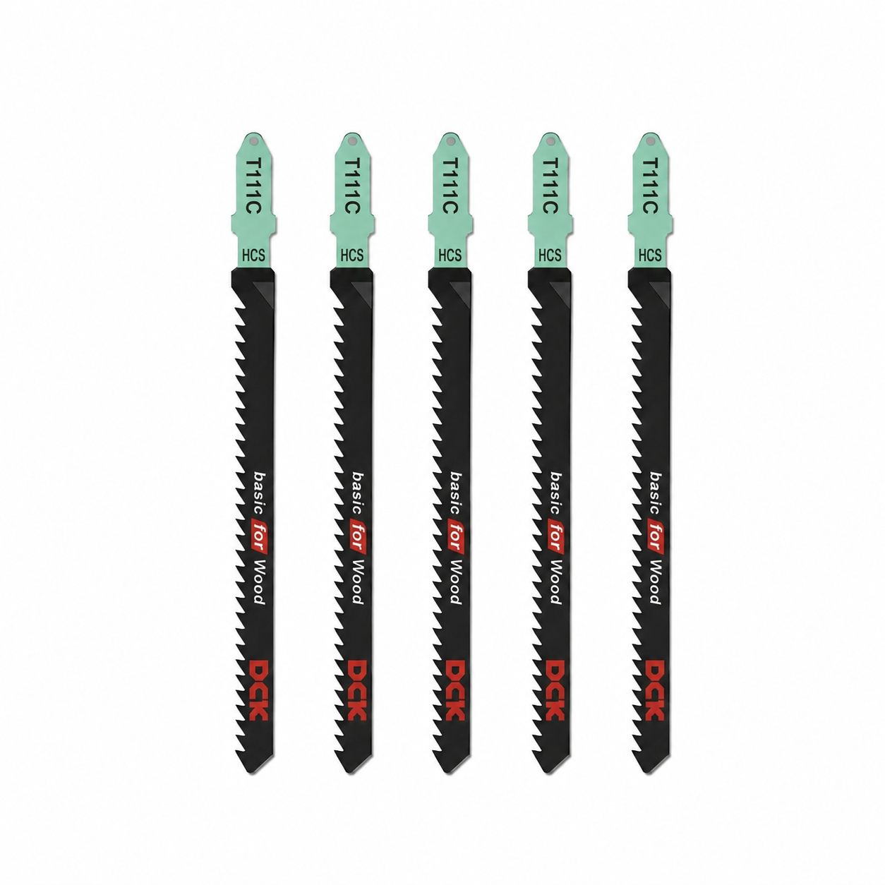 Set 5 Hojas De Sierra Caladora T111c Dck 100mm 4  Madera