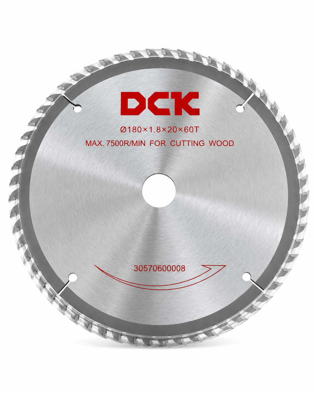 Disco De Sierra Circular 7 1/4" 185mm 60 Dientes Para Madera Dck